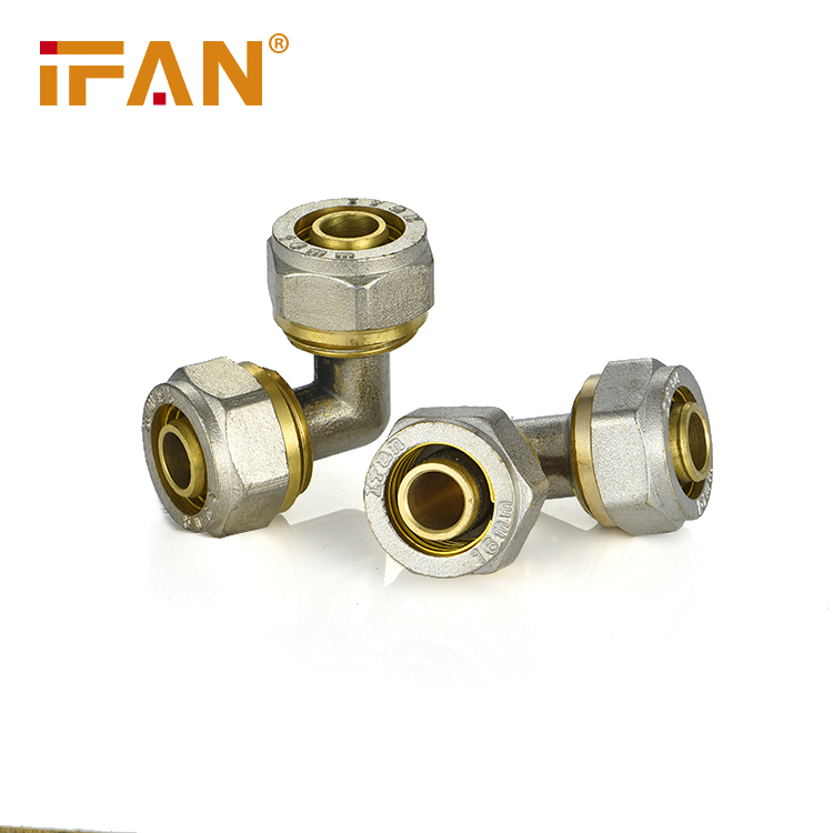 Brass compression fitting elbow 2