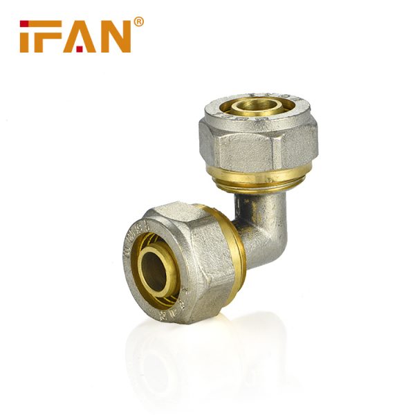 Brass compression fitting elbow 3
